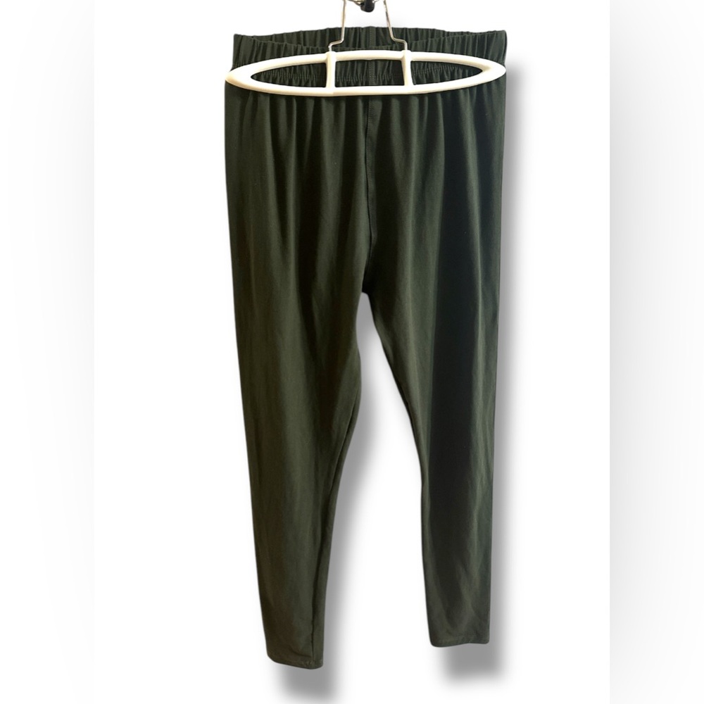 3 FOR $20 SWEETLEGS Dark Green Skinny Stretch Elastic Waist Leggings
